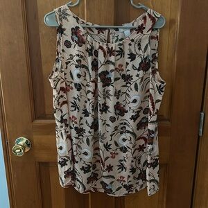 LOFT Outlet sleeveless blouse size large.